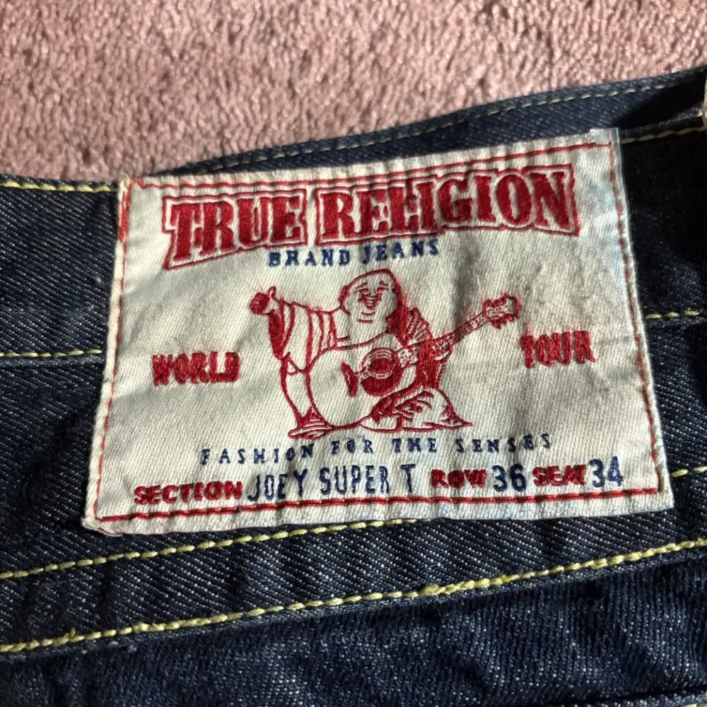 Vintage Made In USA True Religion Size 36‎ 34 Jeans